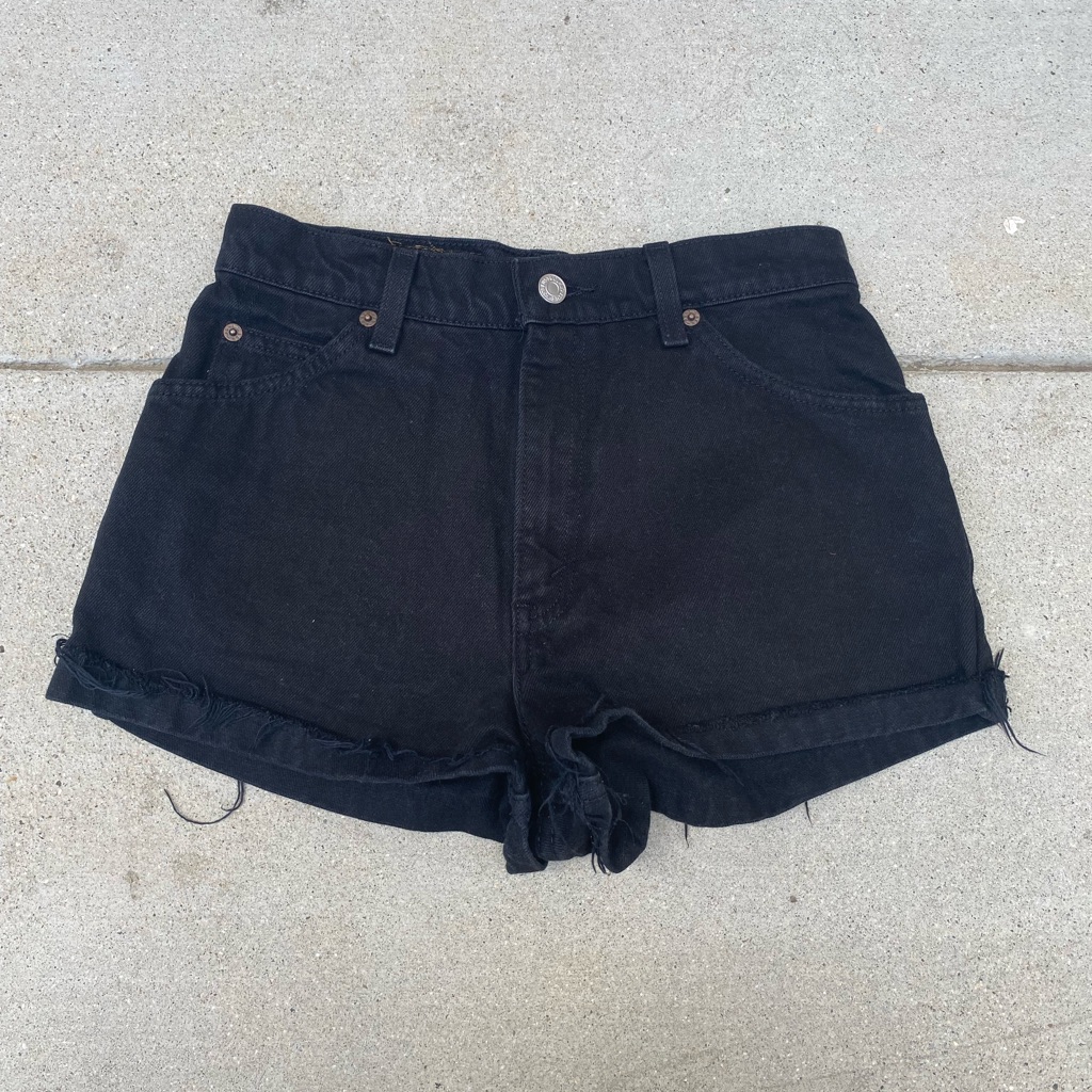 Vintage 951 Black Levis Shorts